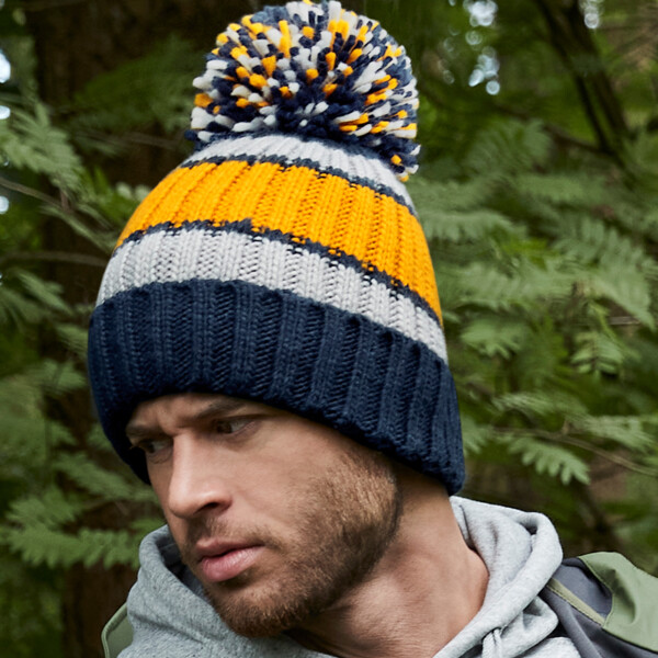 Beechfield Hygge Striped Beanie Thumbnail