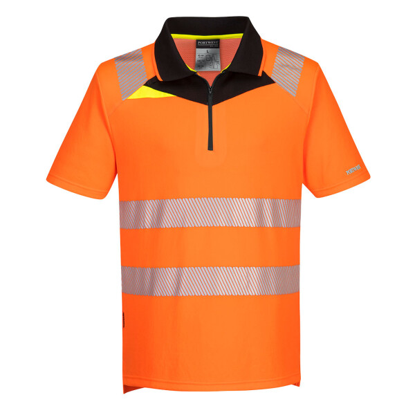 DX4 Hi-Vis Zip Polo Shirt Thumbnail